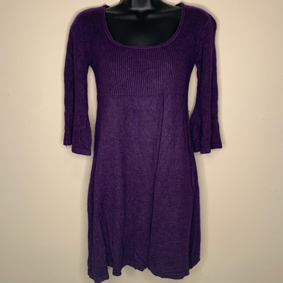 Donna Morgan Dresses & Skirts - Donna Morgan Silk Cashmere Eggplant A-Line Dress